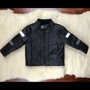 ♻️Adorable Faux Leather Full Zip skull jacket